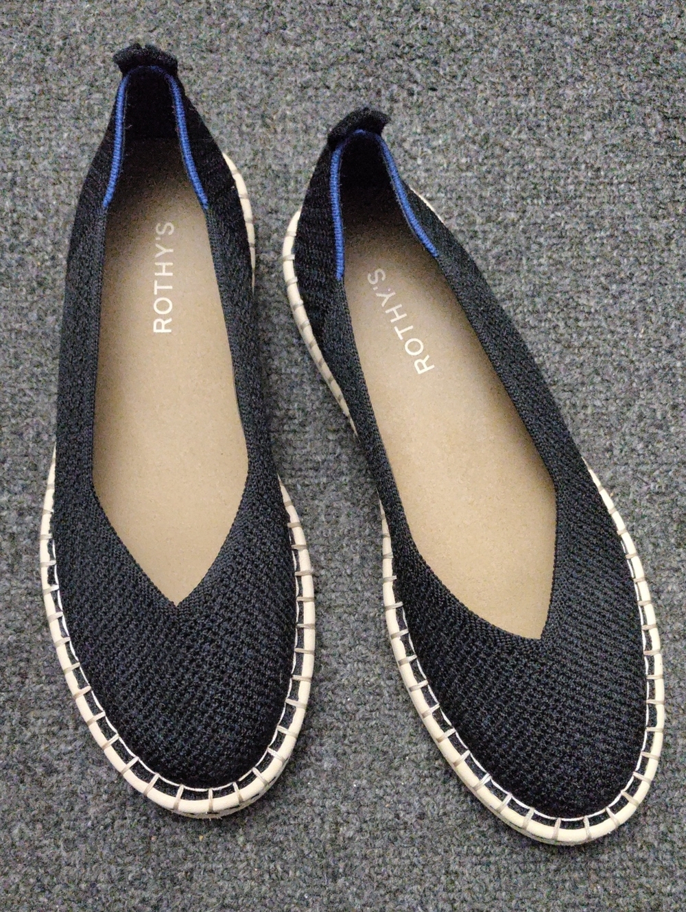 Rothy's Black Espadrille Flats